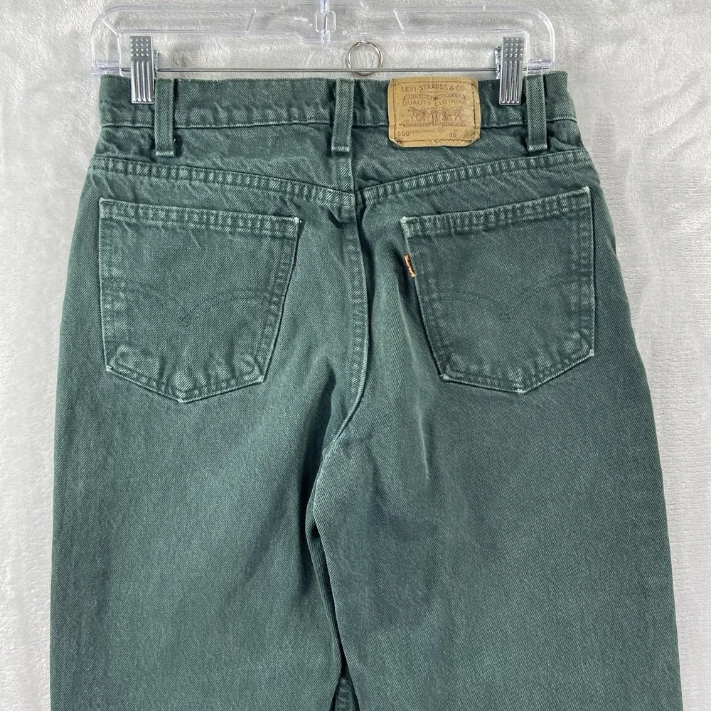 VTG Levi's 550 Jeans Student 27x29 Orange Tab 90s Vintage Denim USA Made Relaxed